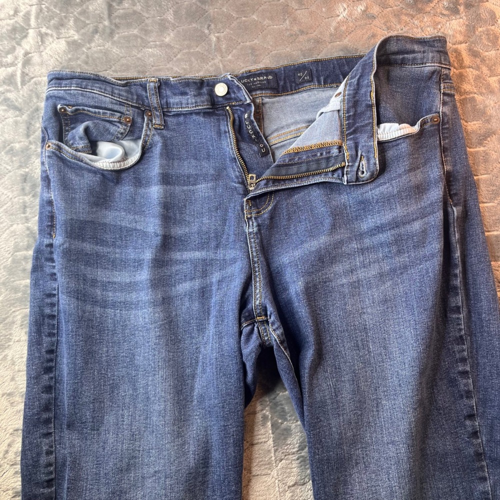 Lucky Brand 221 Straight Mens Blue Denim Jeans 40x30 7MBJ001
